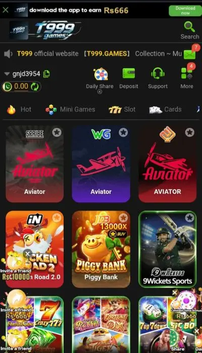 T999 Game Best Earning App